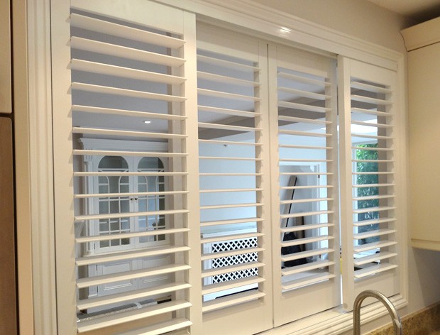 Shutters installed in serving hatch