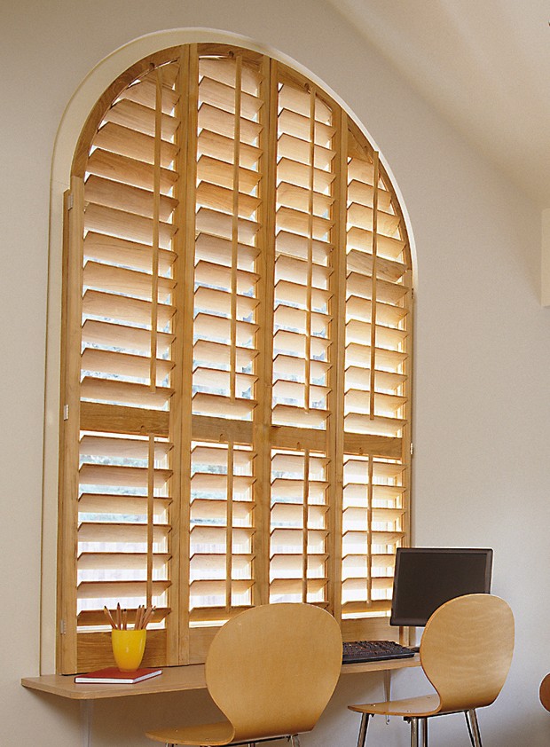 Shapes solid wood shutters
