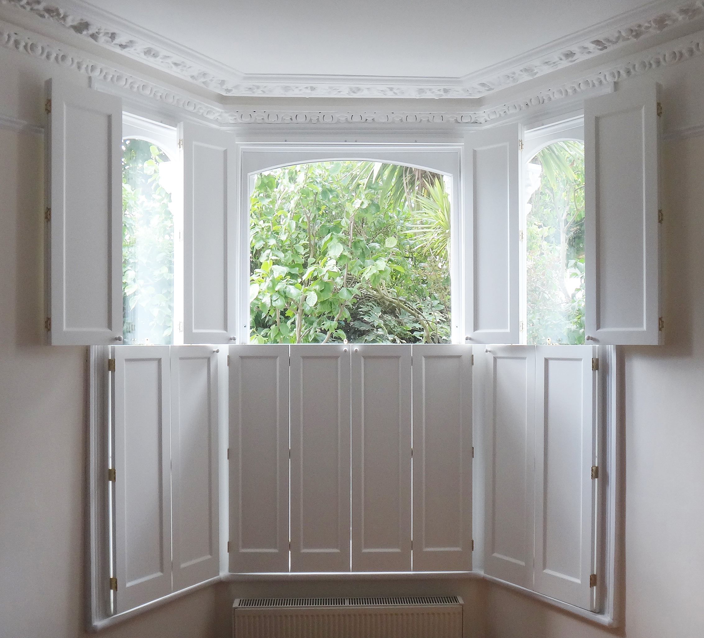 Solid Wood Shutters Victorian, Wooden Window Shutters Interior Uk