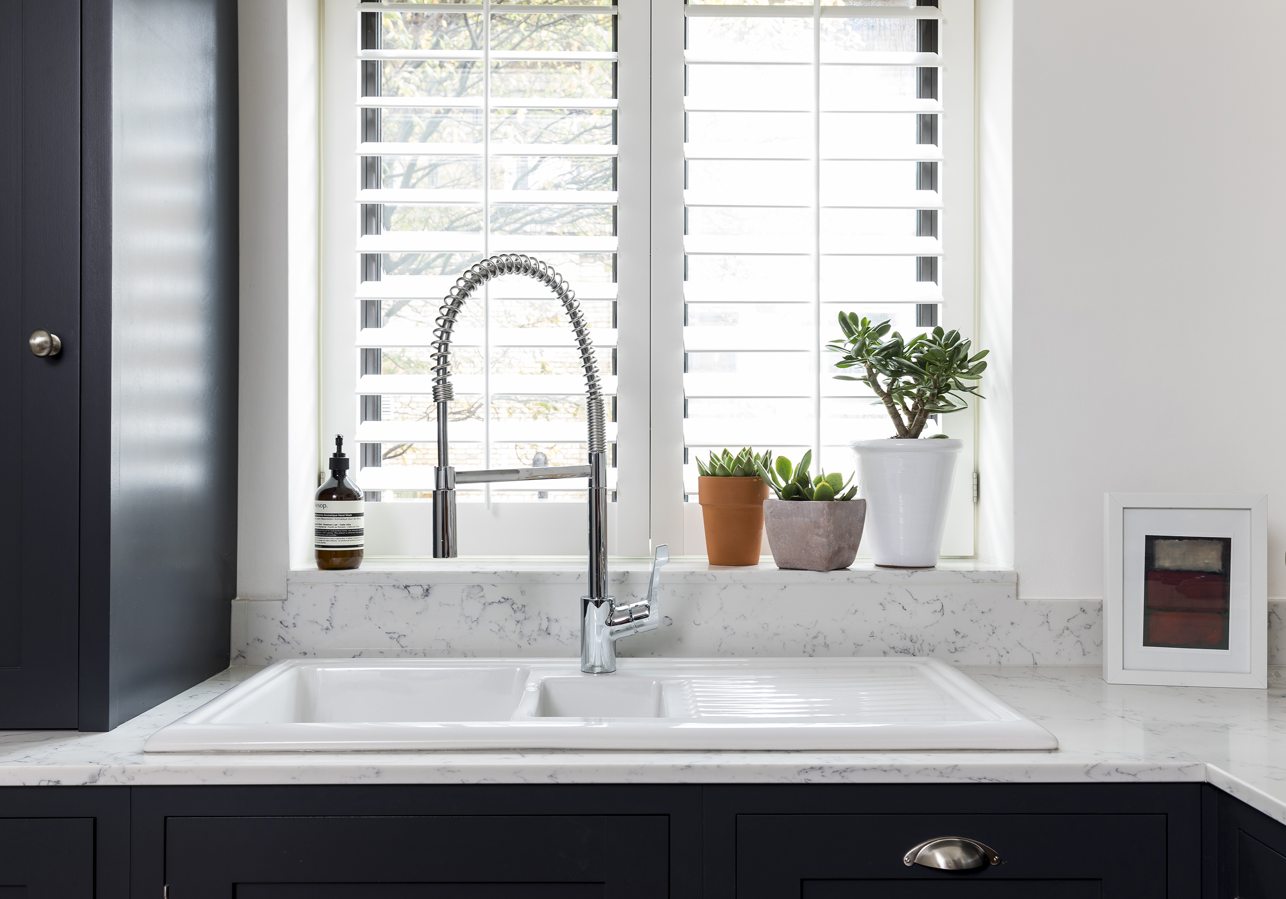 Wooden Shutters London Home Kitchen