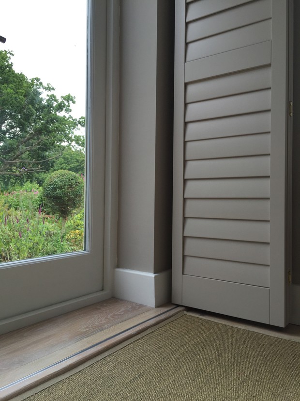 Manhattan design bi-folding shutters