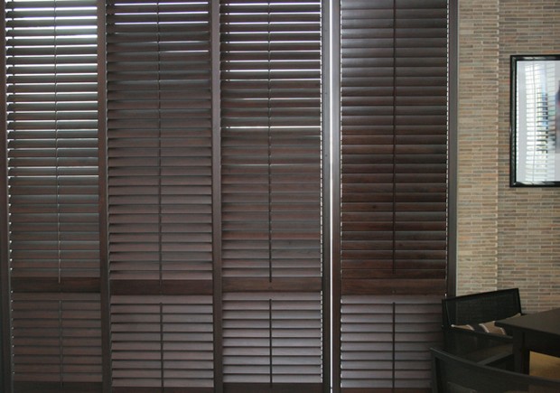 3 metre high solid wooden shutters