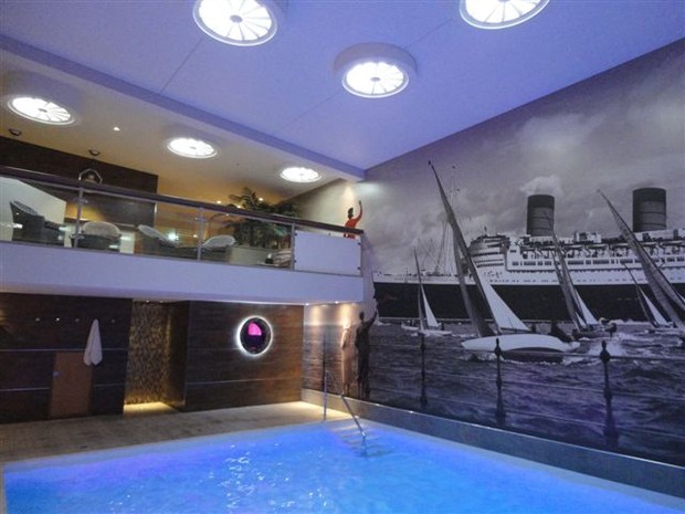 Lift-out fanlight shutters in the ceiling of the pool room